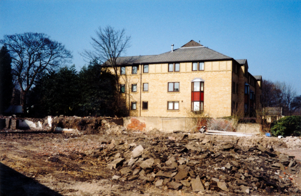 Preparing the site before the builders erect Tesco Supermarket&#039;s new petrol station