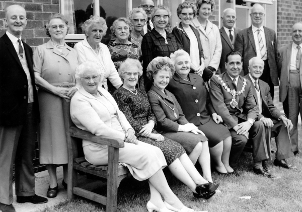 Sandholme Crescent Centre, Hipperholme, welcome the Mayor and Mayoress - 1966/1967