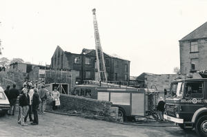 Fire at Helm Mill, Rastrick - 26 October 1987