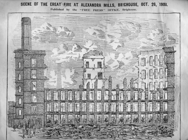 One of the biggest fires in Brighouse - 26 October 1903